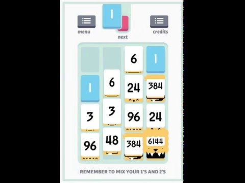 Threes! AI - 6144 tile achieved, score 736,254.