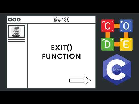 Exit Function Ep 486 C Programming Language