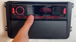 1DIN 12/24V DAB+/FM autorádio Bluetooth/USB/SD/AUX, odnímatelný panel