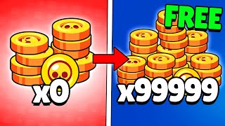 How To Get FREE Coins FAST in Brawl Stars 2024!