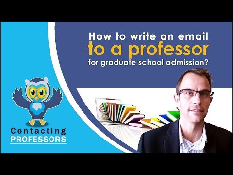 Mastering The Art Of Emailing Professors For Grad School Admission Video