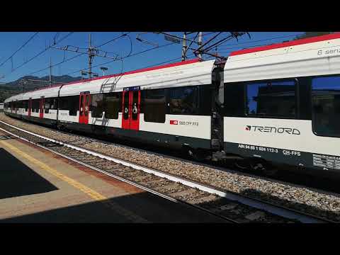 TILO ETR. 524 IN DOPPIA COMPOSIZIONE IN TRANSITO A ALBATE CAMERLATA. (CO) 13 - 6 - 2019