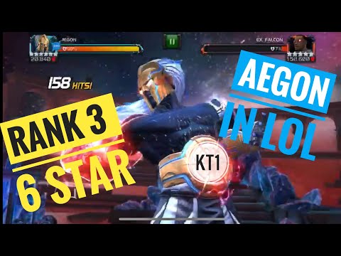 6 Star RANK 3 Aegon Gameplay In Labyrinth Of Legends! Lol Fights Under 3 Min? Easy!