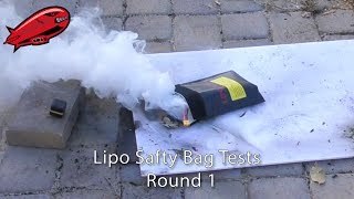 Lipo Bag Tests - Round 1