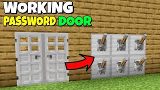 Minecraft: How to make a PASSWORD DOOR !! (easy)