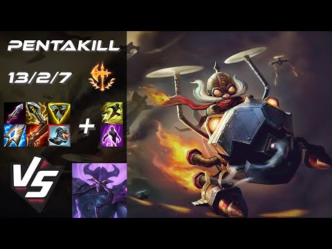 MID Corki vs Kassadin [PENTAKILL] - EU Grandmaster Patch 25.S3.1