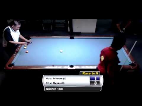 Bergen Open 9-Ball 2013 - Efren Reyes VS Mats Schjetne QF