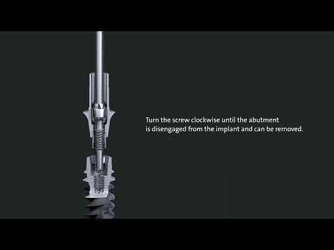 Straumann® BLX, how to remove an abutment