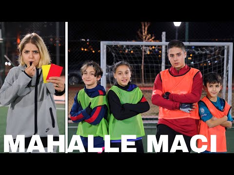 ANNEMLE MAHALLE MAÇI YAPTIK CHALLENGE !! PİZZASINA