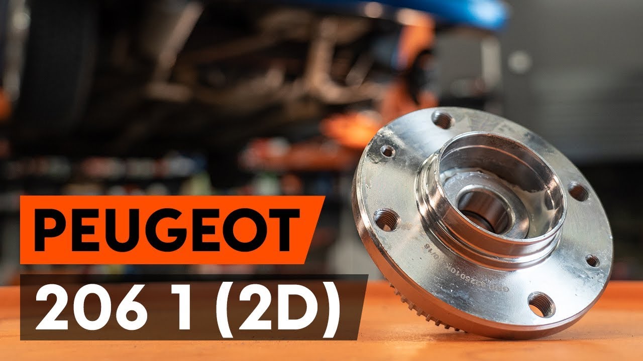 Como mudar rolamento da roda da parte traseira em Peugeot 206 CC 2D - guia de substituição