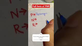Download lagu Full Form of PNR #shorts #uniqueknowledge #fullform #commonabbreviations #shortsviral mp3