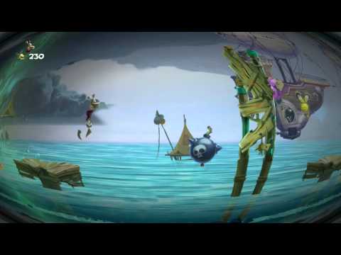 Rayman Legends Playthrough Part 71: Living Dead Party - Gloo Gloo 8 Bit Edition 100%