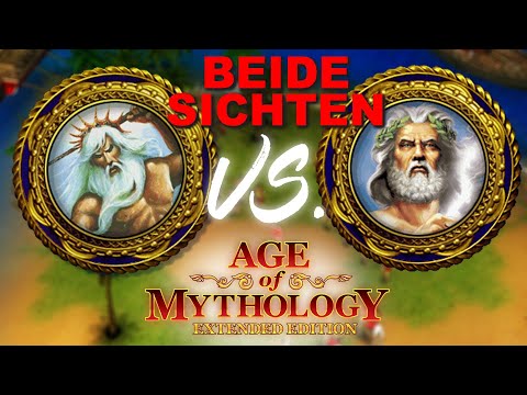 Zeus gegen Poseidon! | 1 vs 1 Duell mit Kurga - Beide Sichten | Age of Mythology