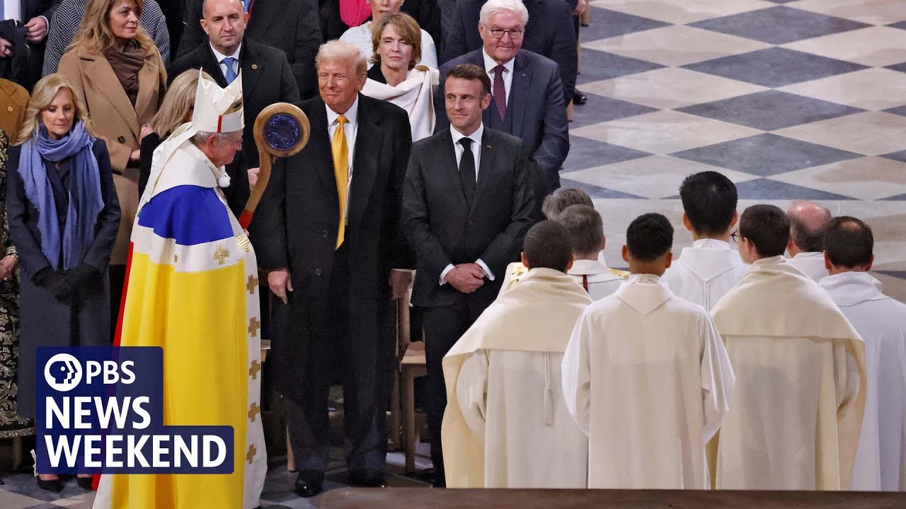 Notre Dame’s ceremonial reopening also marks Trump’s return to the world stage