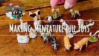 Making Miniature Pull Toys From Vintage Leaded Animals✨Creating Wheels From Everyday Things #mini