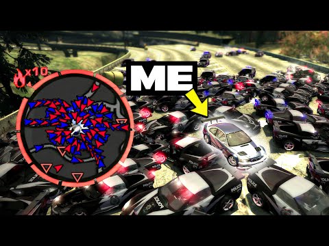 I Tried to Escape 10,000 Cops in NFS Most Wanted...