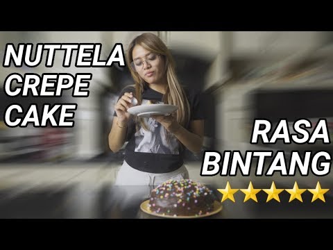 BIKIN DESSERT RASA BINTANG 5 YUK, RESEP NUTTELA CREPE CAKE ALA AUREL HERMANSYAH