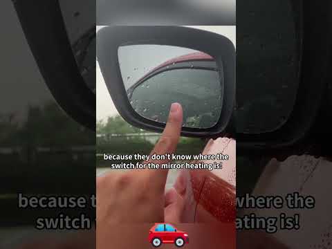 Only 3% of people know how to use rearview mirror heating!#car #driving #tips #tutorial #shorts