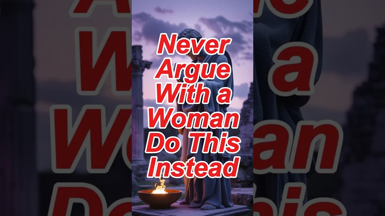 Never Argue With a Woman—Do This Instead | Stoic Strategy #stoicwisdom