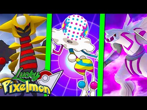 Minecraft LUCKY PIXELMON ELITE FOUR - GIRATINA , PALKIA e BLACEPHALON NA MESMA BATALHA FINAL !!