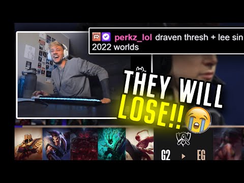 Rekkles: Making Fun of G2 Draft 😂 - 2022 worlds