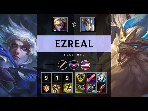 Ezreal Mid vs Galio - NA Master Patch 25.12