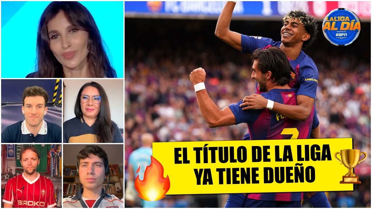 BARCELONA GOLEÓ en el DERBI CATALÁN al ESPANYOL y ya FESTEJA EL TÍTULO | La Liga al Día