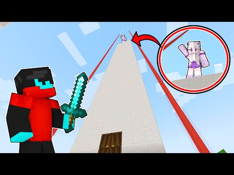 PepeSan TV - Climbing Up The Tower To Save My Friend in Minecraft