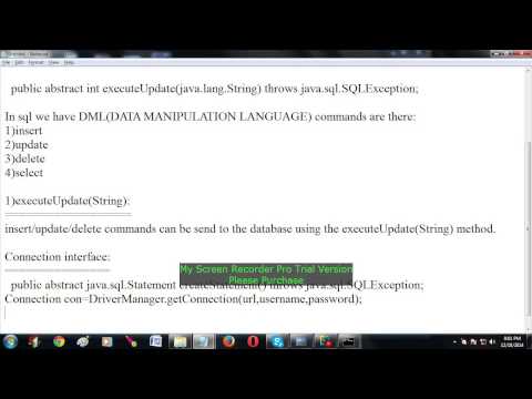 Jdbc Program For Insert Command Using Statement