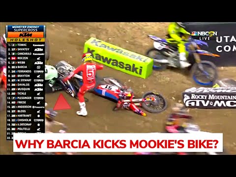 Barcia kicking Malcom's bike / Craig vs Lawrance / Roczen 2021 first win