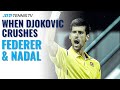 Four Times Djokovic Crushed Federer & Nadal! ?