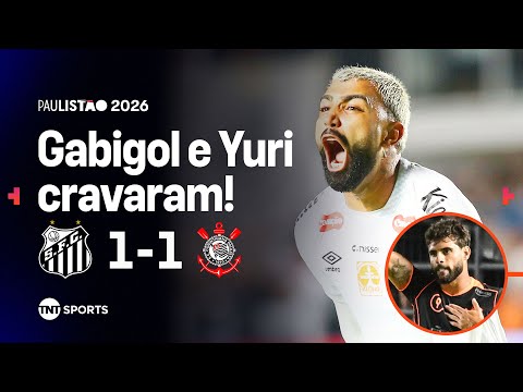 GABIGOL MARCA COM FALHA DE HUGO SOUZA, E YURI ALBERTO CRAVA PRO TIMÃO | SANTOS 1X1 CORINTHIANS
