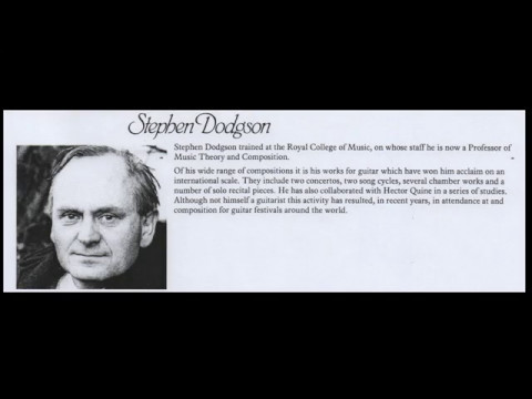 Segovia International Competition BBC Radio Broadcast introduced by Stephen Dodgson Ep II