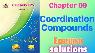 Coordination Compounds class 12 chemistry chapter 9 Exercise solutions