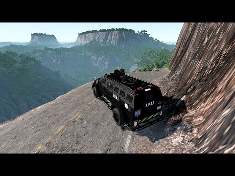 Car Cliff Drops #02 - BeamNG DRIVE | Gady Drive