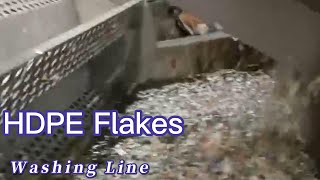 HDPE PP Flakes Washing Line | Plastic Crushing Washing Recycling Machine