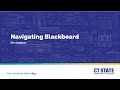 Navigating Blackboard For Students