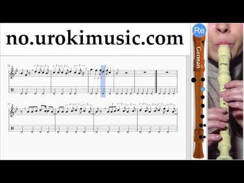 Blokkfløyte Kurs (Tysk) Lukas Graham - 7 Years Trening Studie Del 2 um-i935