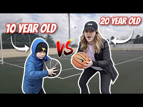 10 year old EXPOSES 20 year old in 1 v 1!