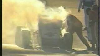2001 Jason McCord Sprint Car Fire (Saturday Night Thunder)