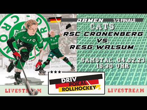 Rollhockey DRIV-Pokal 1/2-Finale Damen 🟢⚪️ Cronenberg (Cats) vs. RESG Walsum