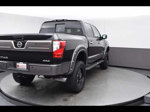 2017 Magnetic Black Nissan Titan 4D Crew Cab #N4477