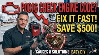 P0016 Check Engine Code Fix It Fast — Causes & Solutions! Easy DIY | Save $500!