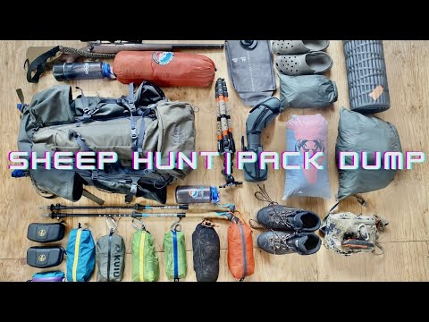DALL SHEEP GEAR LIST | SHEEP HUNT PACK DUMP | DALL SHEEP HUNTING ALASKA