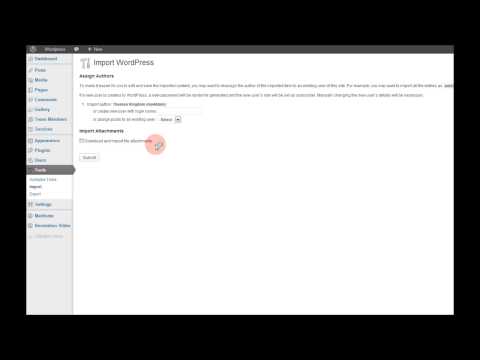How to import content into WordPress theme from XML file