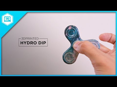 Hydro Dipping 3D Printed Fidget Spinner - Add Graphics to 3D Printing Projects