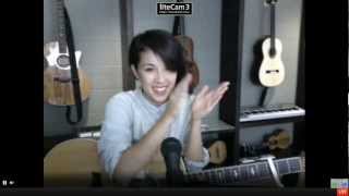Kina Grannis - The One You Say Goodnight To LIVE solo acoustic StageIt Concert 12/15/2012