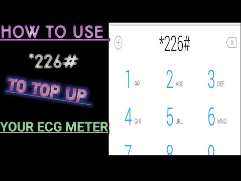 How To Top Up Your ECG Meter Using *226#