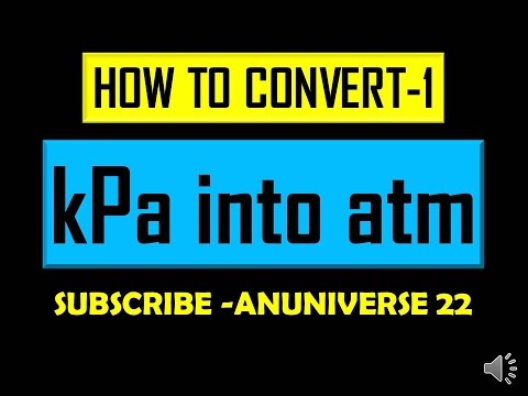 how to convert kpa to atm