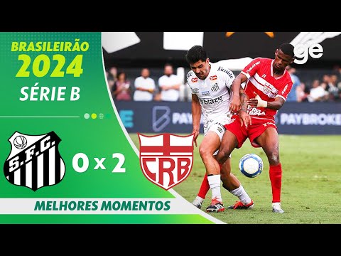 Gols e lances de Santos x CRB